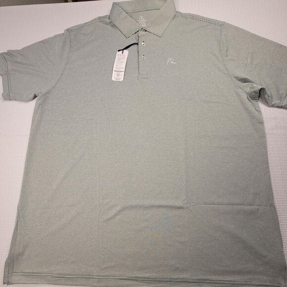 Rhoback Other - Rhoback Performance Golf Polo 3XL Green Stripe "The Thicket" NEW!